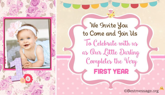 First Birthday Quotes For Invitations
 Unique Cute 1st Birthday Invitation Wording Ideas For Kids