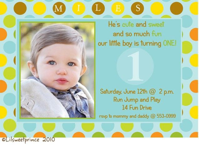First Birthday Quotes For Invitations
 Download 1st Birthday Invitations Ideas for Boys