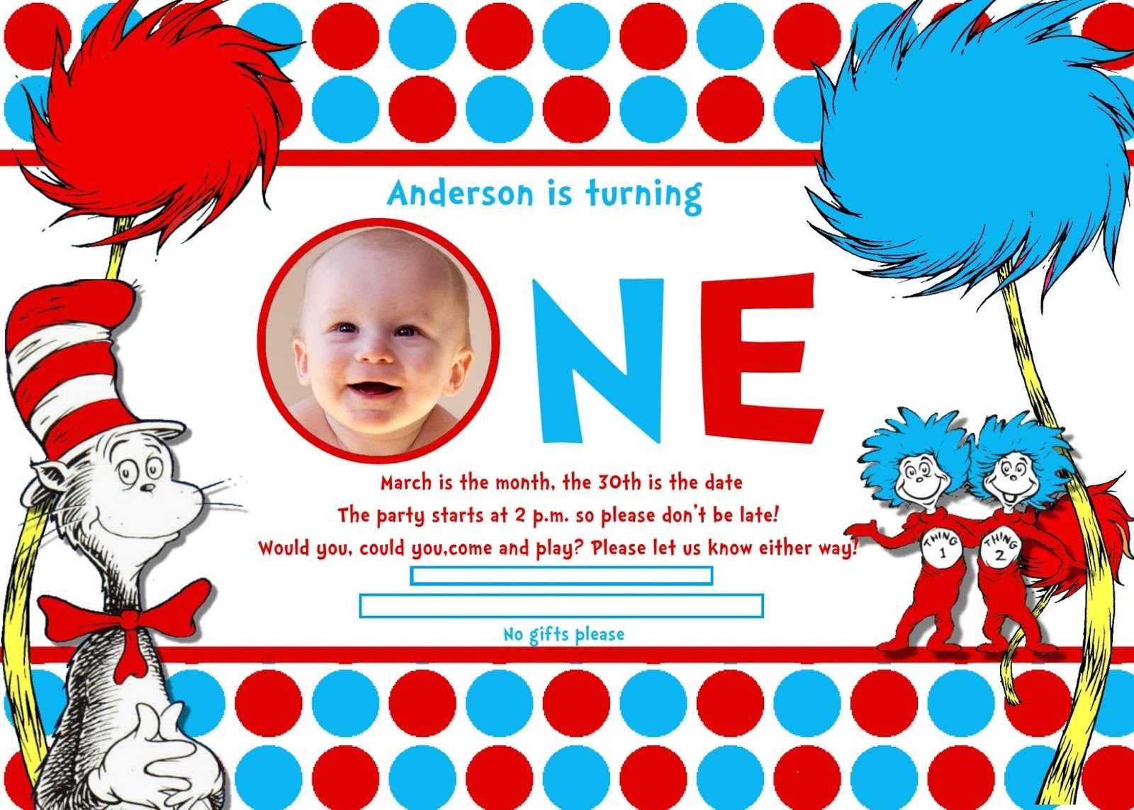 First Birthday Quotes For Invitations
 Dr Seuss Birthday Quotes QuotesGram