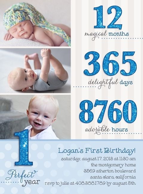First Birthday Quotes For Invitations
 Another cute invite to a baby boy s 1st B day party