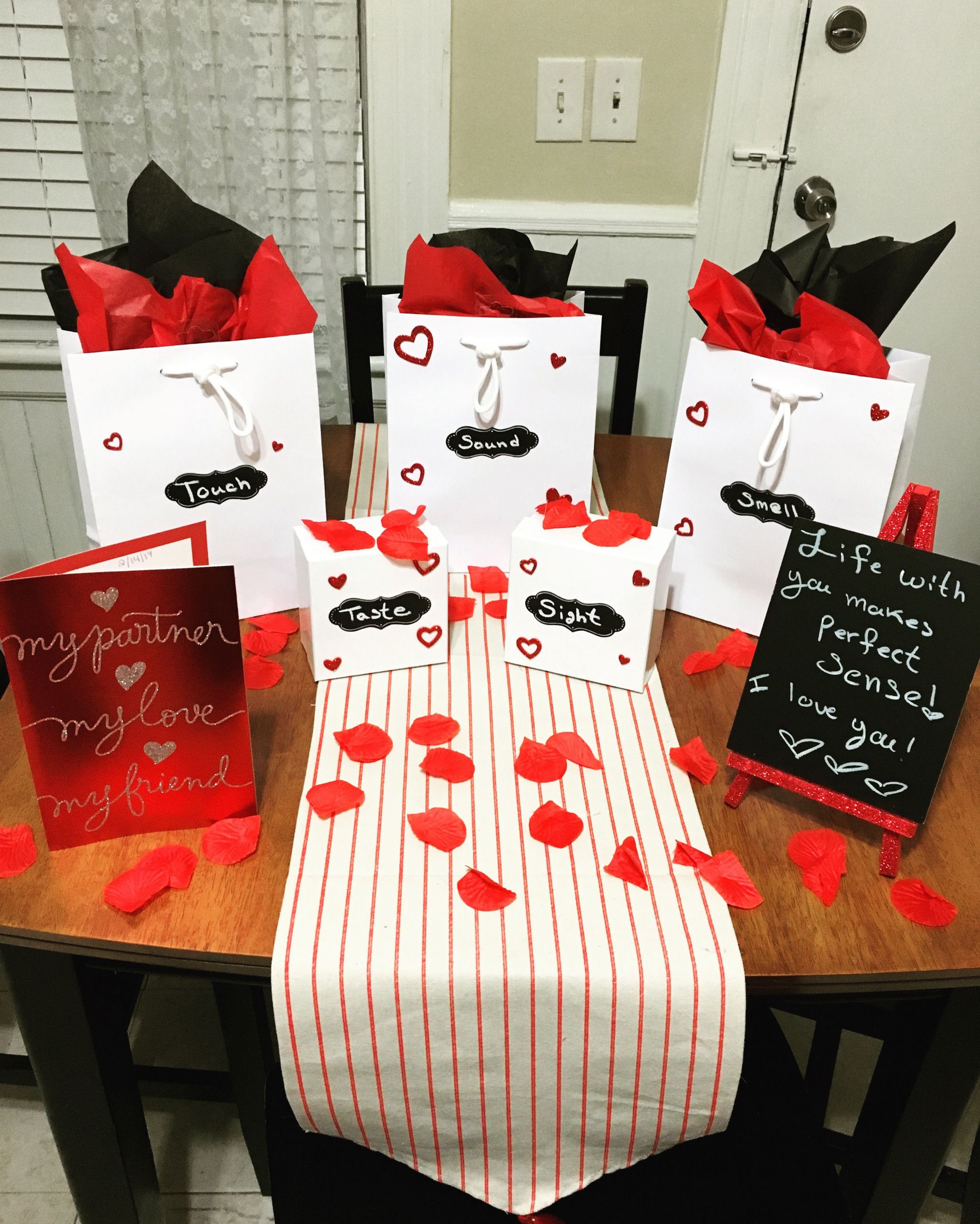 First Married Valentine'S Day Gift Ideas
 My take on the Five Senses ts did this for my husband
