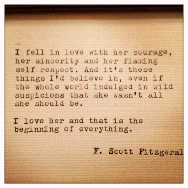 Fitzgerald Love Quotes
 Unavailable Listing on Etsy