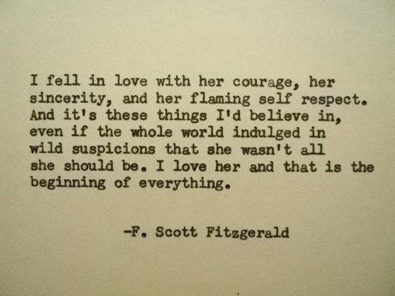 Fitzgerald Love Quotes
 Items similar to F SCOTT FITZGERALD LOve Quote Love Poem