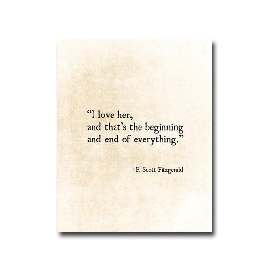 Fitzgerald Love Quotes
 I Love Her Quote F Scott Fitzgerald Quote Love Romantic Quote