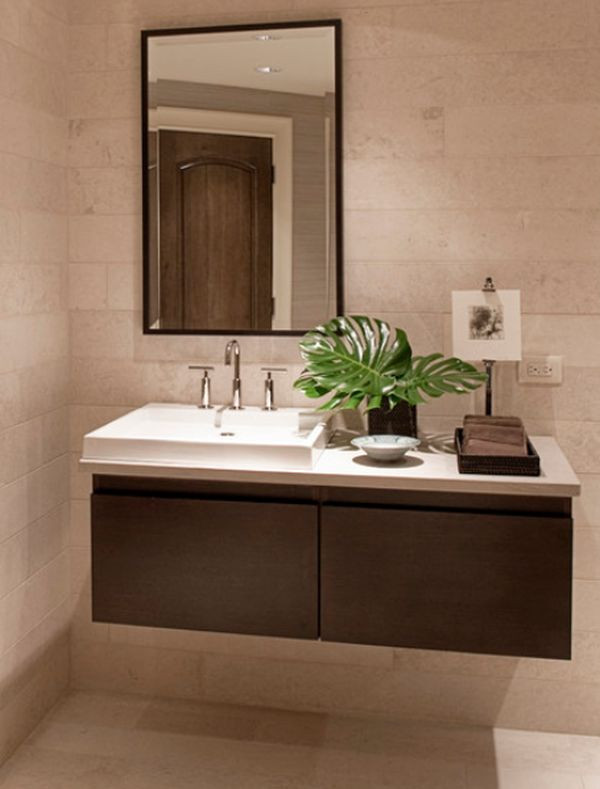 Floating Bathroom Sink Cabinet
 How To Take Advantage Floating Vanities To Make
