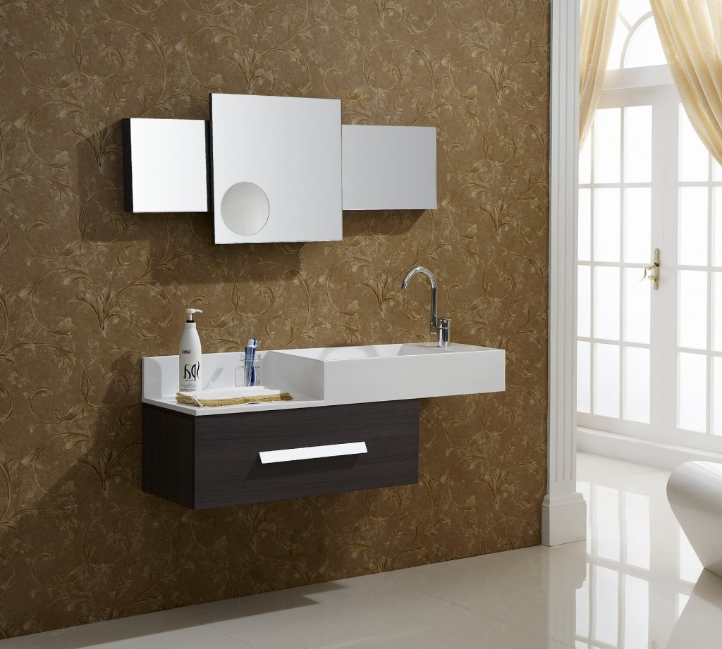 Floating Bathroom Sink Cabinet
 Floating Bathroom Vanity in Modern Design for Your Lovely