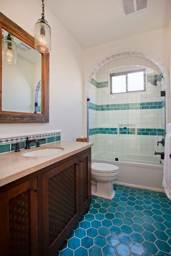 Floor And Decor Bathroom Tile
 Mexican Tile Floor And Decor Ideas For Your Spanish Style