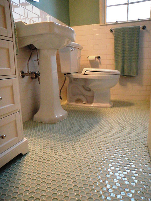 Floor And Decor Bathroom Tile
 Penny Round Tile Design Ideas & Remodel