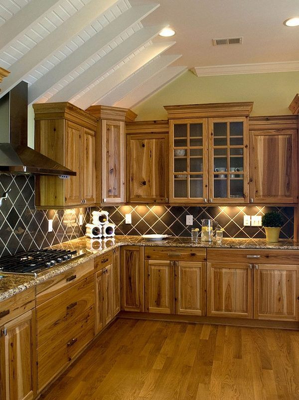 Floor And Decor Kitchen Backsplash
 kitchen decor ideas rustic kitchen hickory cabinets wood