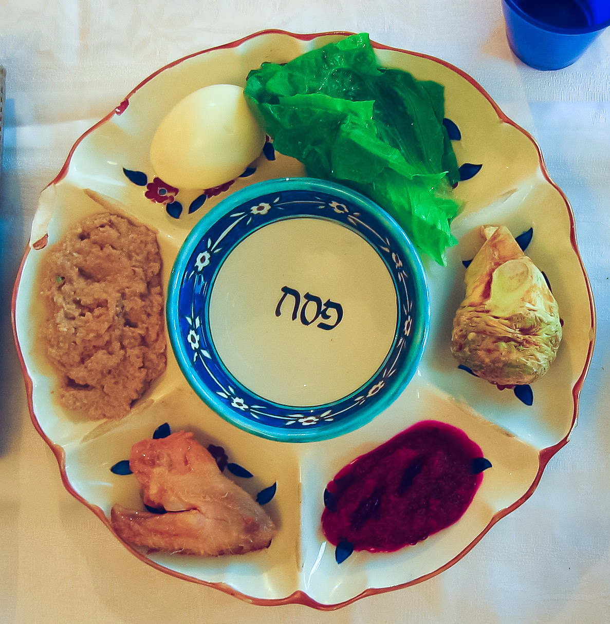 Food For Passover
 Passover Seder plate
