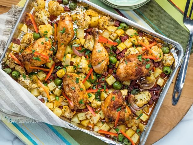 Food Network Diabetic Recipes
 Smoky Sheet Pan Chicken with Cauliflower Recipe