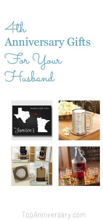 Fourth Anniversary Gift Ideas
 4th Wedding Anniversary Gift Ideas For Your Husband