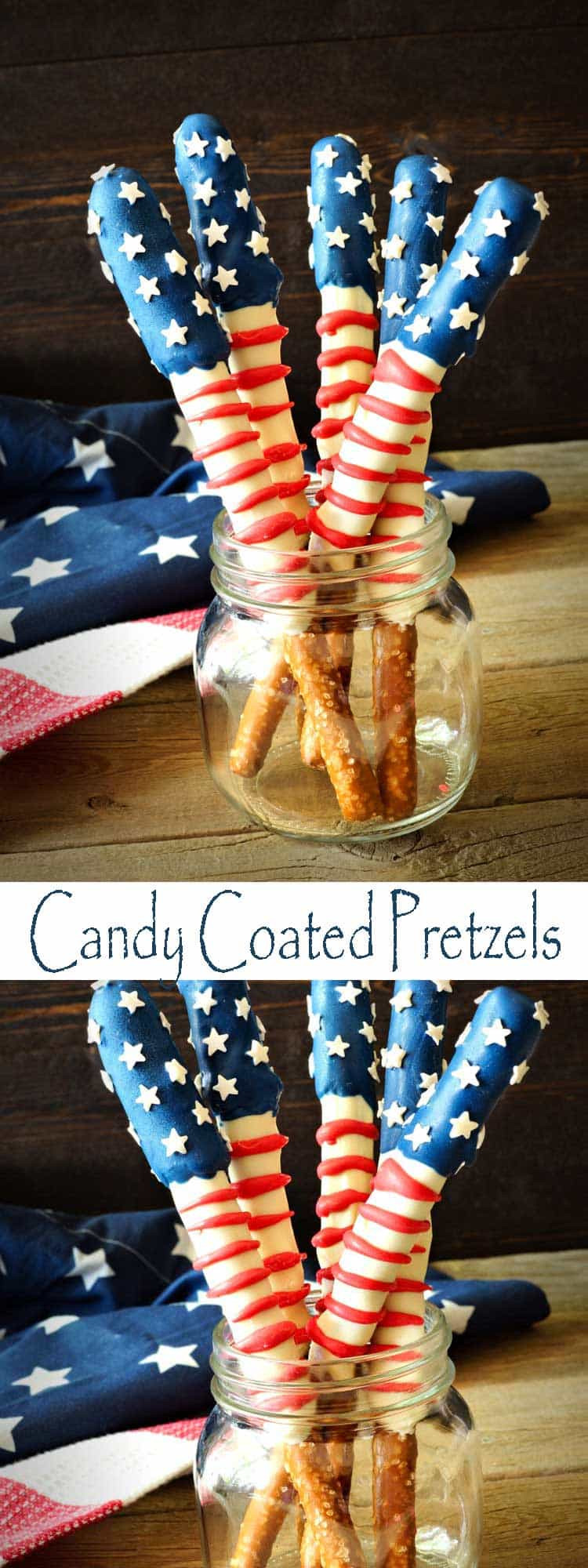 Fourth Of July Pretzels
 Patriotic Pretzel Rods Our Take on Candy Coated Pretzel