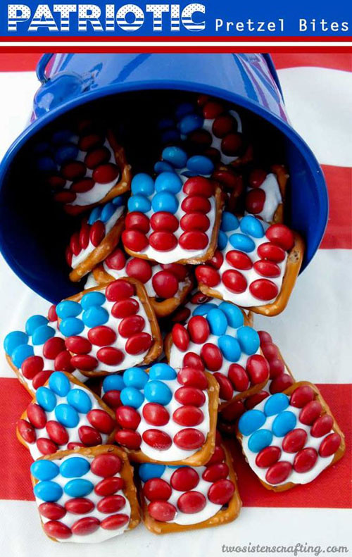 Fourth Of July Pretzels
 50 Best 4th of July Desserts and Treat Ideas