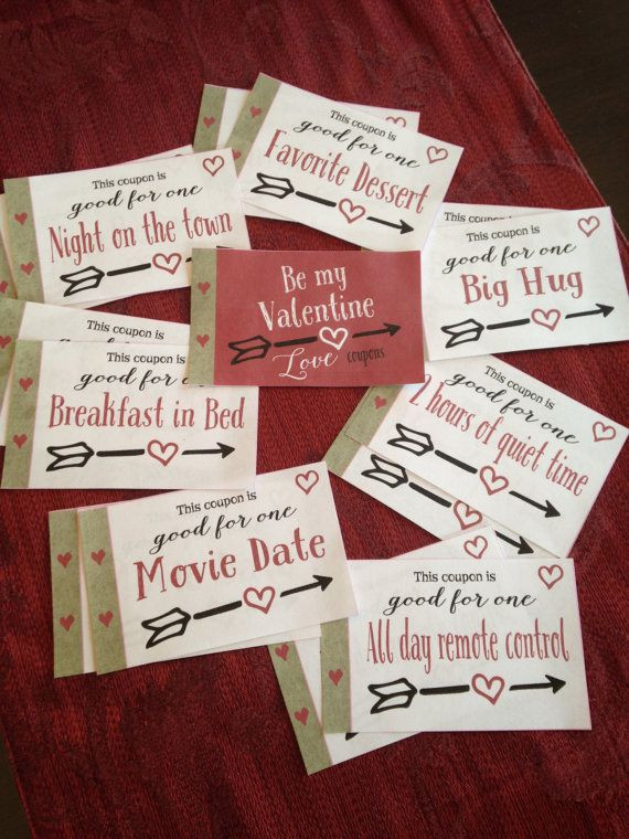 Free Gift Ideas For Boyfriend
 Valentine t Love coupon book Set of 23 by