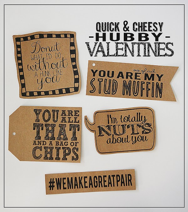 Free Gift Ideas For Boyfriend
 Quick & Cheesy Hubby Valentines Eighteen25