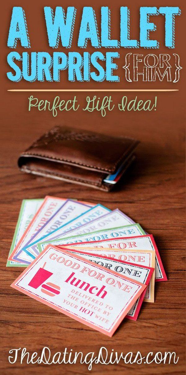 Free Gift Ideas For Boyfriend
 A Wallet Surprise Your boyfriend is going to LOVE this