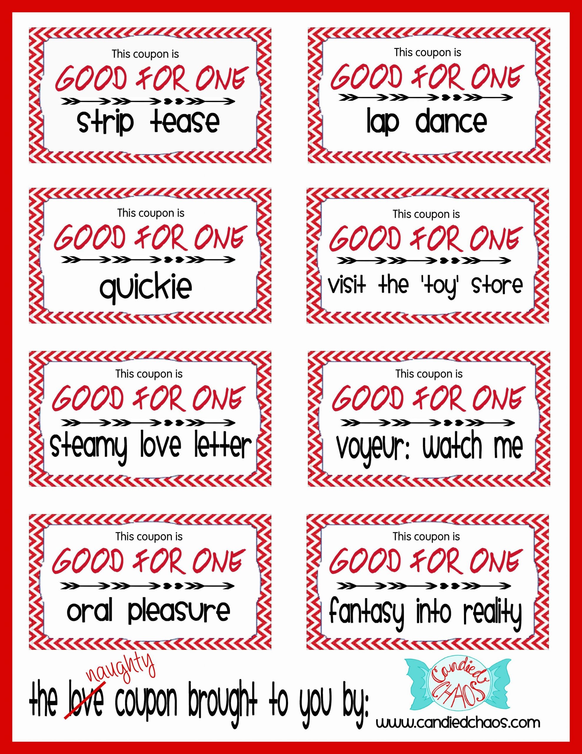 Free Gift Ideas For Girlfriend
 Naughty coupons love this idea valentines