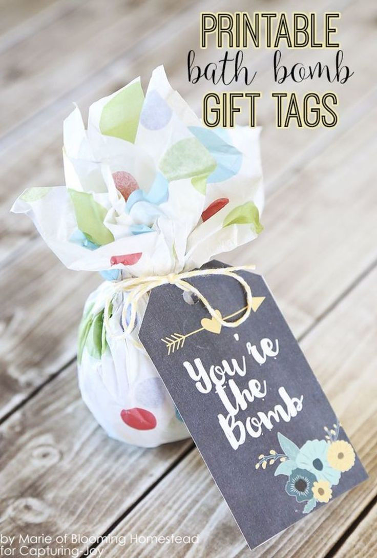 Free Mother'S Day Gift Ideas
 Printable Bath Bomb Gift Tags