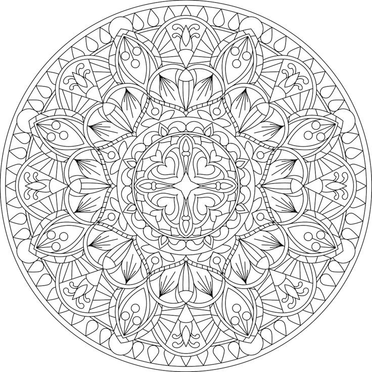 Free Printable Mandala Coloring Pages Adults
 100 best Printable Mandalas to Color Free images on
