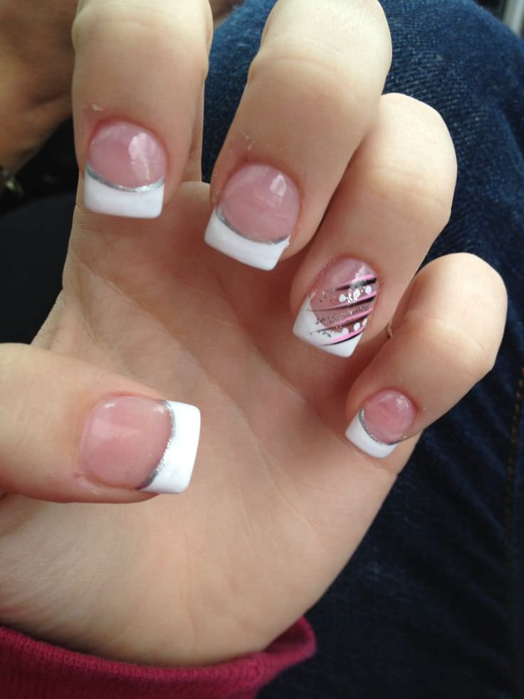 French Tip Nail Art
 22 French Tip Nail Art Designs Ideas