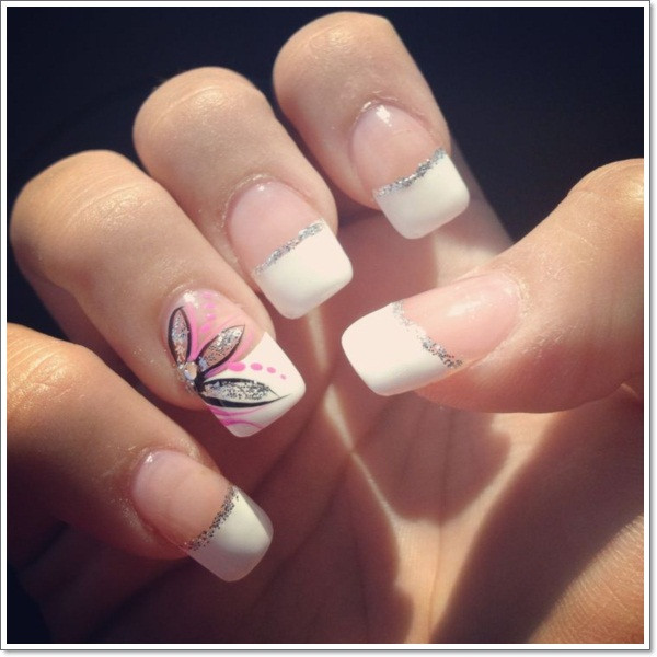 French Tip Nail Art
 Valentine Day Best Romantic Nail Art Designs 2018 2019 Trends