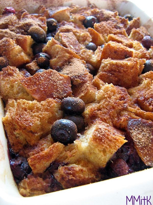 French Toast Casserole Challah
 challah french toast bake with blueberries this
