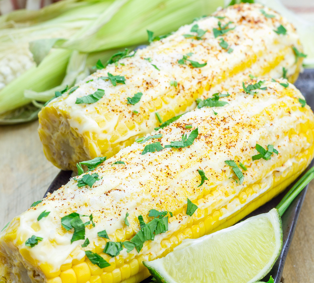 Fresh Corn Grill Menu
 Grilled Corn with Lime Cilantro Butter