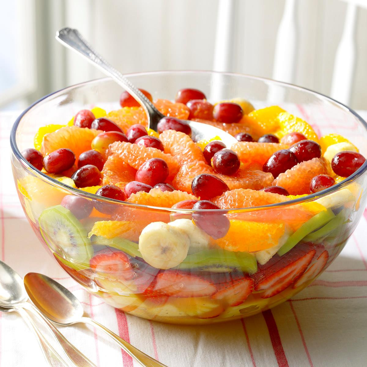 Fruit Salad Dessert
 Layered Fresh Fruit Salad Recipe