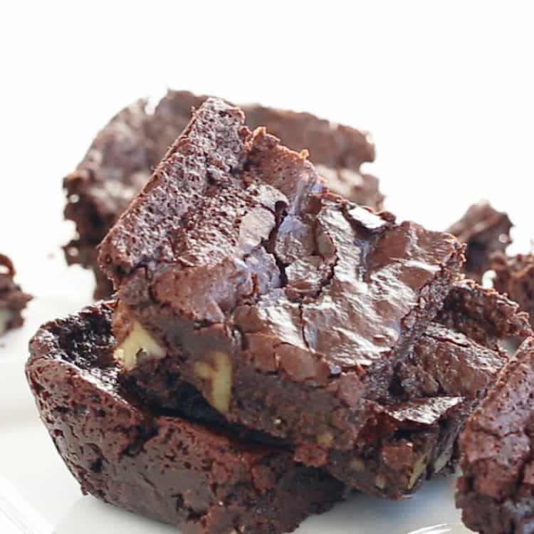 Fudgy Vegan Brownies
 FUDGY VEGAN BROWNIES