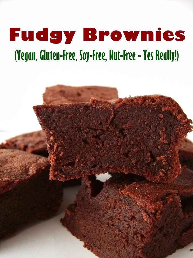 Fudgy Vegan Brownies
 Gluten Free Fudgy Vegan Brownies Recipe