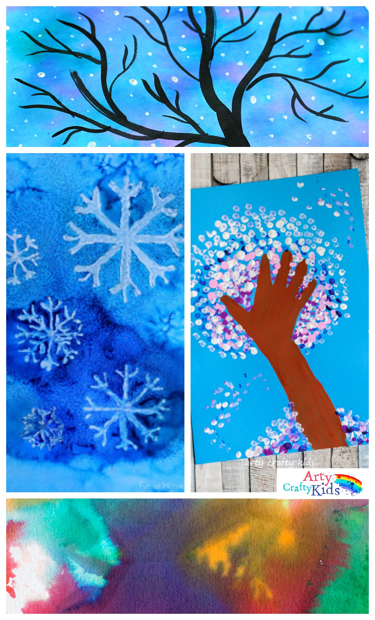 Fun Art For Kids
 14 Wonderful Winter Art Projects for Kids Arty Crafty Kids
