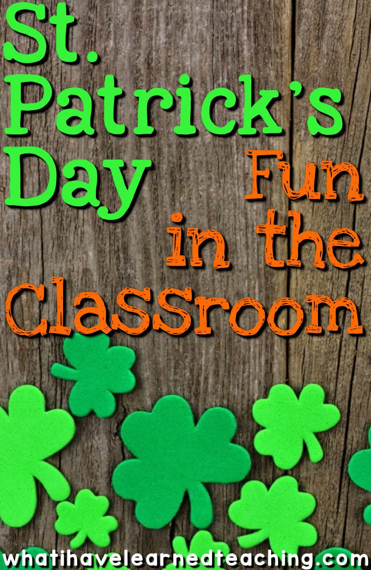 Fun St Patrick's Day Activities
 St Patrick s Day Fun in the Classroom