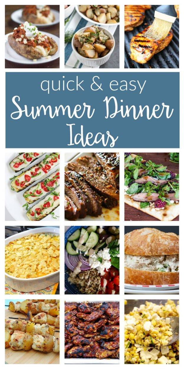 Fun Summer Dinners
 Easy Summer Dinner Ideas Merry Monday 156 two purple