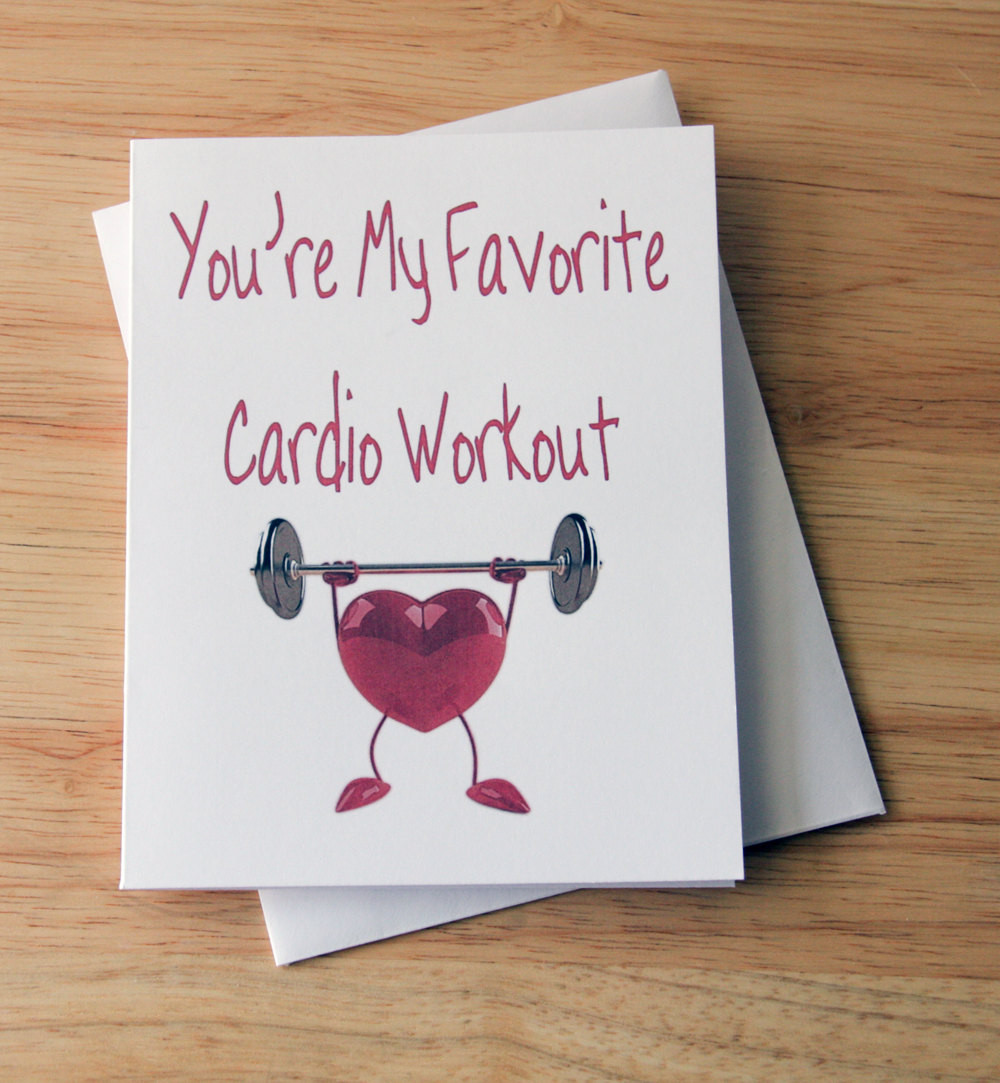Funny Gift Ideas For Boyfriend
 Cardio Workout Boyfriend Gift Birthday Card Card For Him