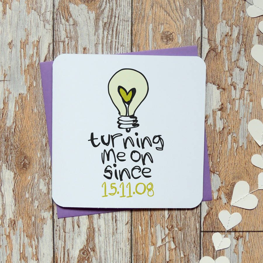 Funny Gift Ideas For Boyfriend
 Turning Me Since Personalised Anniversary Card