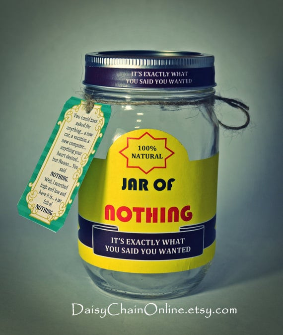 Funny Gift Ideas For Girlfriend
 Best Gag Gift A Jar of Nothing Funny Gift for Boyfriend
