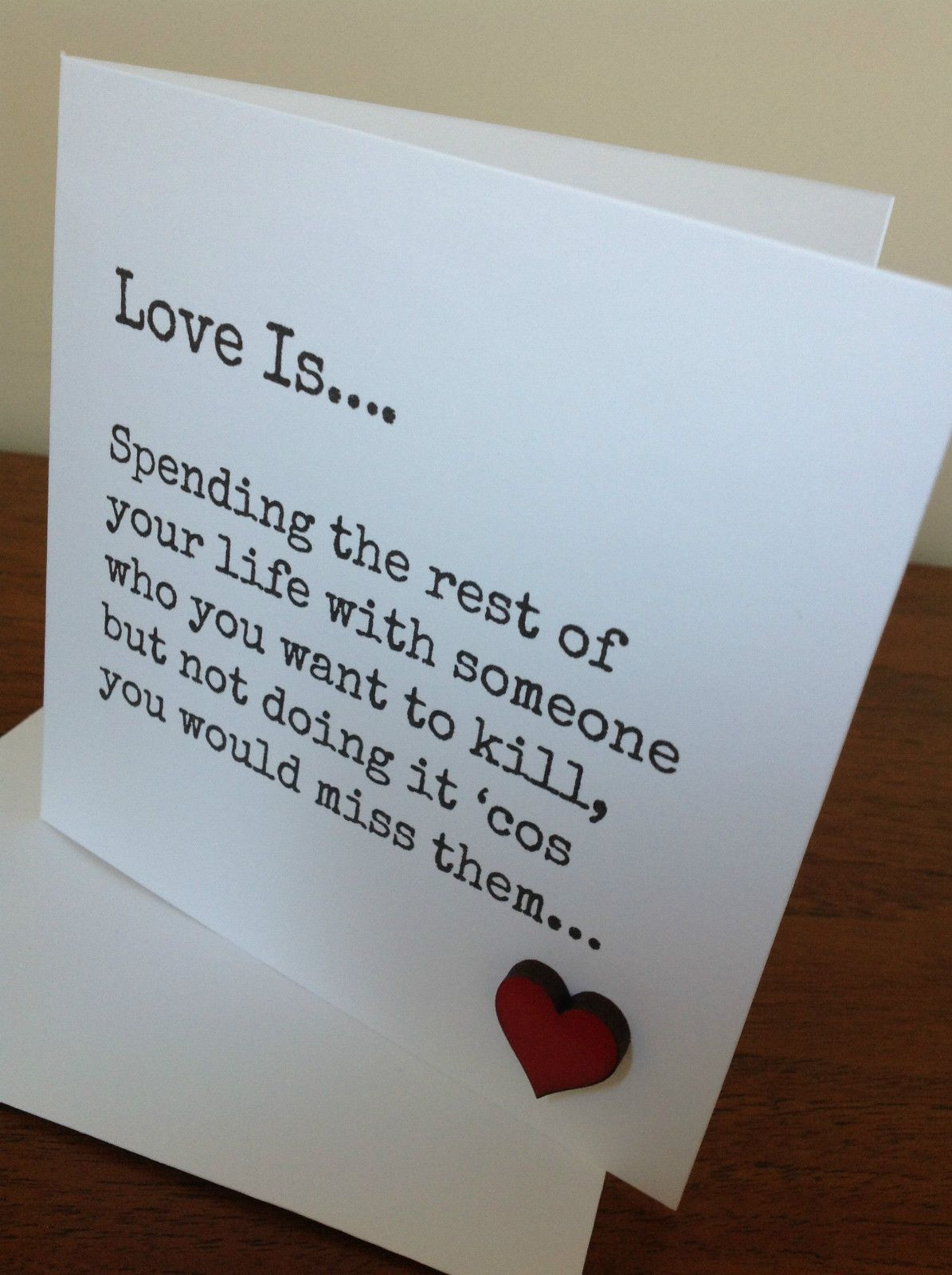 Funny Gift Ideas For Girlfriend
 Handmade Funny Anniversary Birthday Card Wife Husband