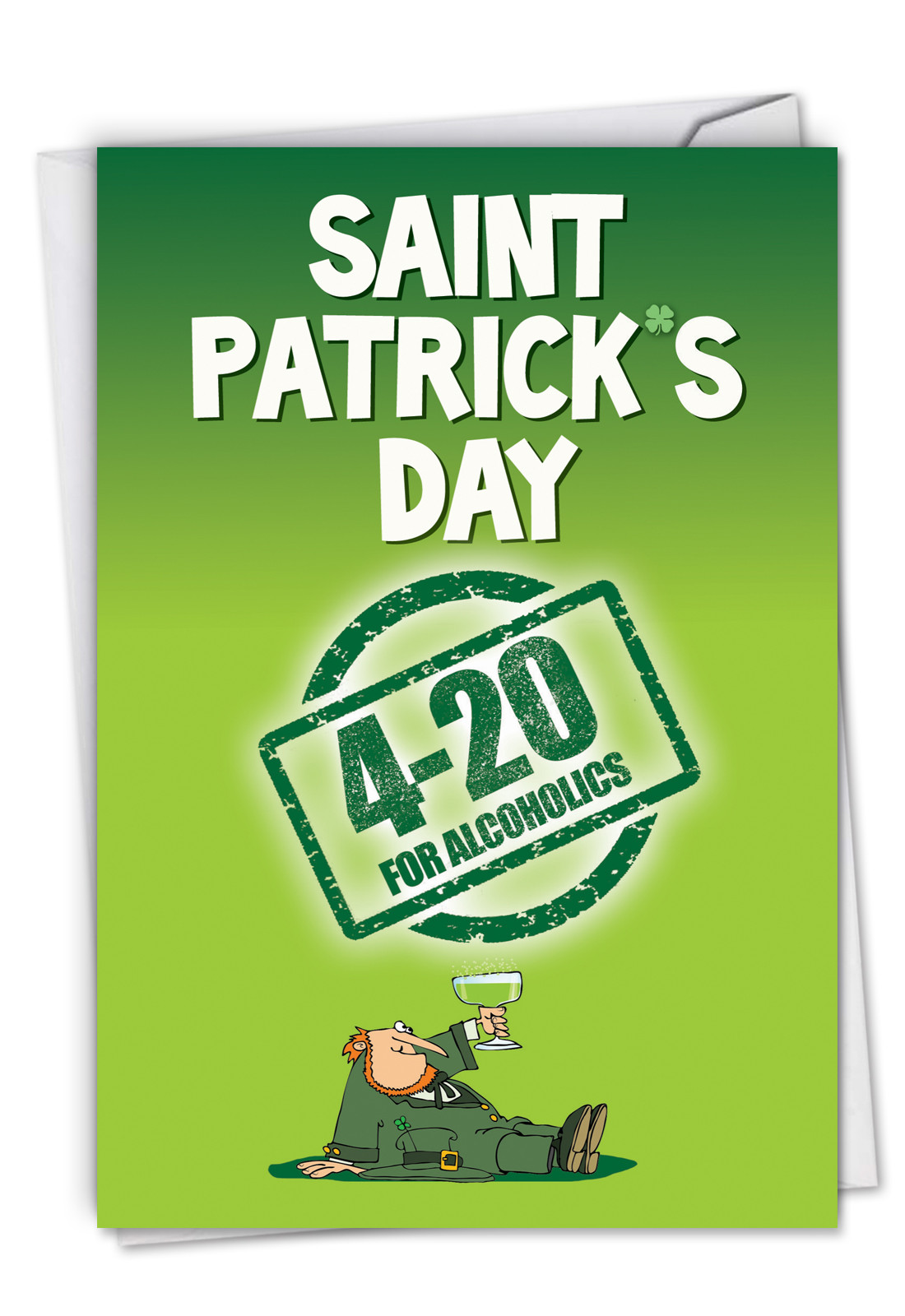 Funny St Patrick's Day Quotes
 J9420 Jumbo Funny St Patricks Day Card 420 for