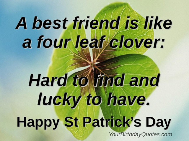 Funny St Patrick's Day Quotes
 E N G L I S H