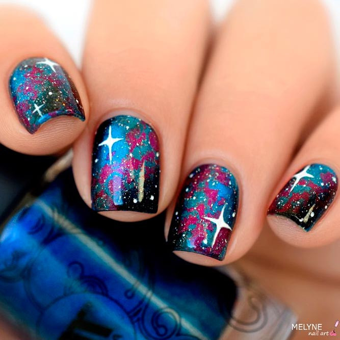 Galaxy Nail Art Design
 Charming Galaxy Nails For You To Try