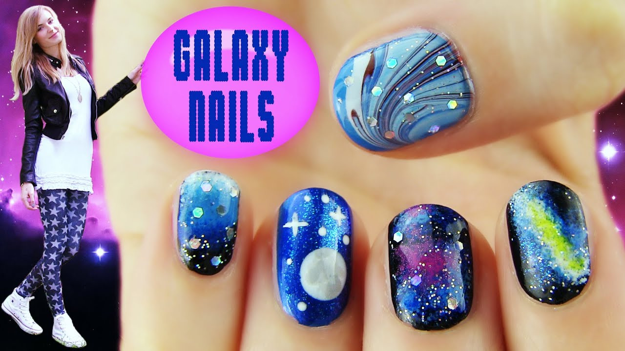 Galaxy Nail Art Design
 Galaxy Nails 5 Galaxy Nail Art Designs & Ideas