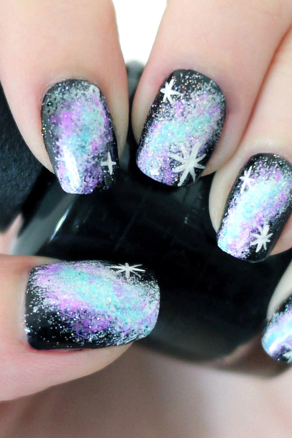 Galaxy Nail Art Design
 Galaxy nail art tutorial Mollie Makes