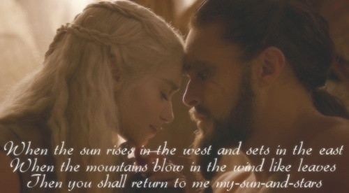 Game Of Thrones Romantic Quotes
 Khaleesi Love Quotes QuotesGram