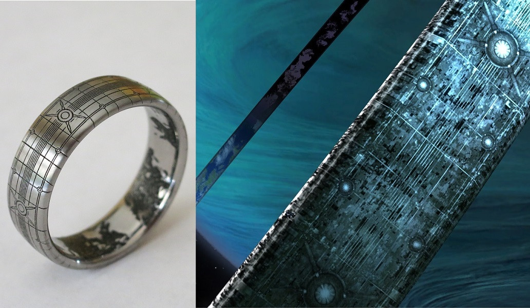 Gamer Wedding Rings
 Halo Wedding Ring Superfan Designs Halo Themed Band