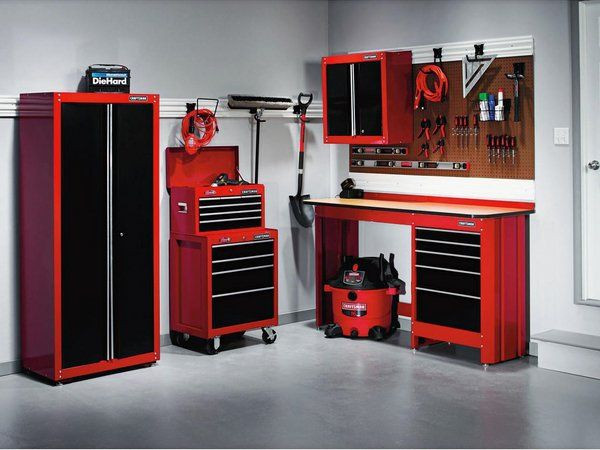 Garage Cabinet Organization Ideas
 garage organization ideas black red modern cabinets