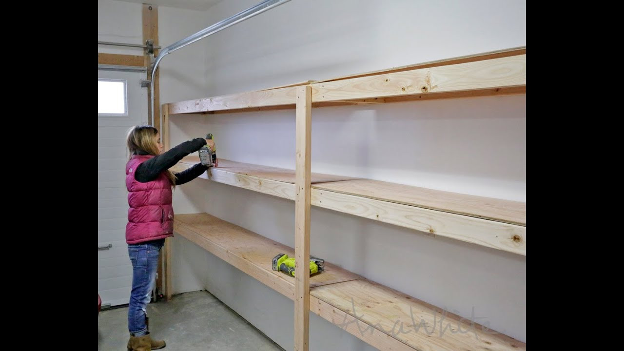 Garage Organization Planning
 How to Build Garage Shelving Easy Cheap and Fast
