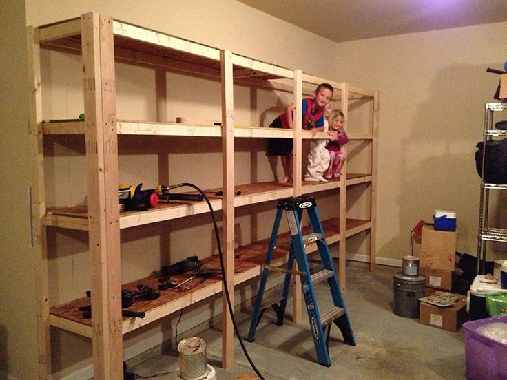 Garage Organization Planning
 How to Build Sturdy Garage Shelves step by step