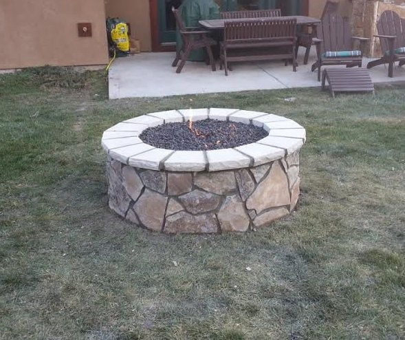 Gas Stone Fire Pit
 Natural Gas Round Stone Fire Pit Fire Pits in the Park