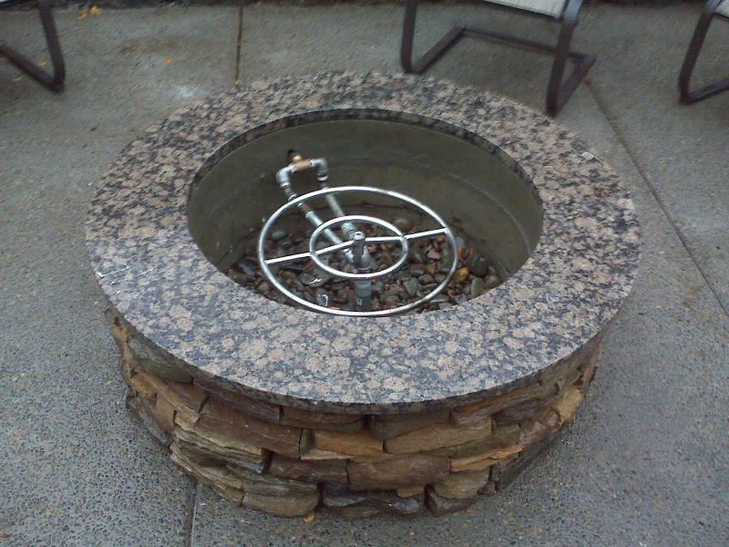 Gas Stone Fire Pit
 Natural Gas Stone Fire Pit